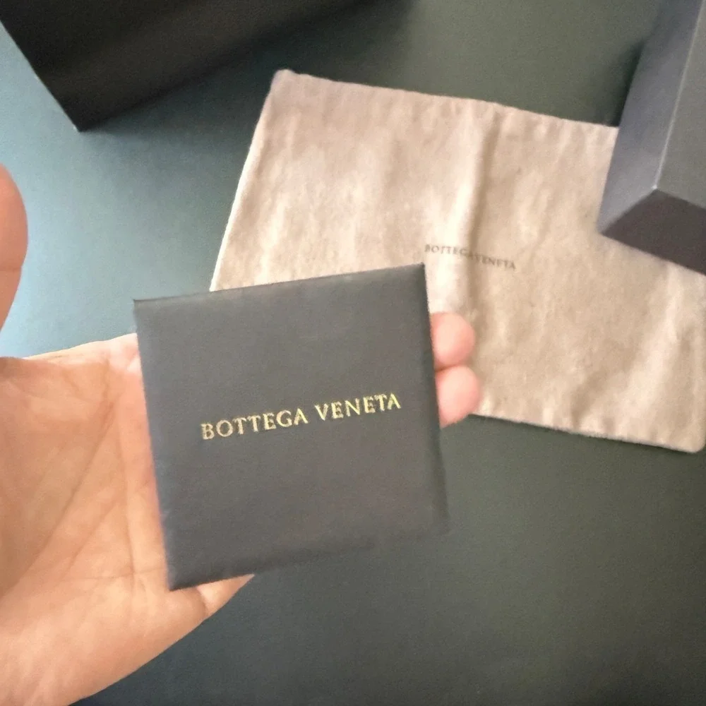 Authentic Bottega Veneta brown gift box, dust bag, card 6 3/4